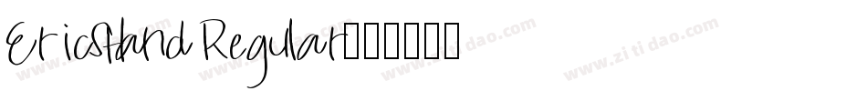 EricsHand Regular字体转换